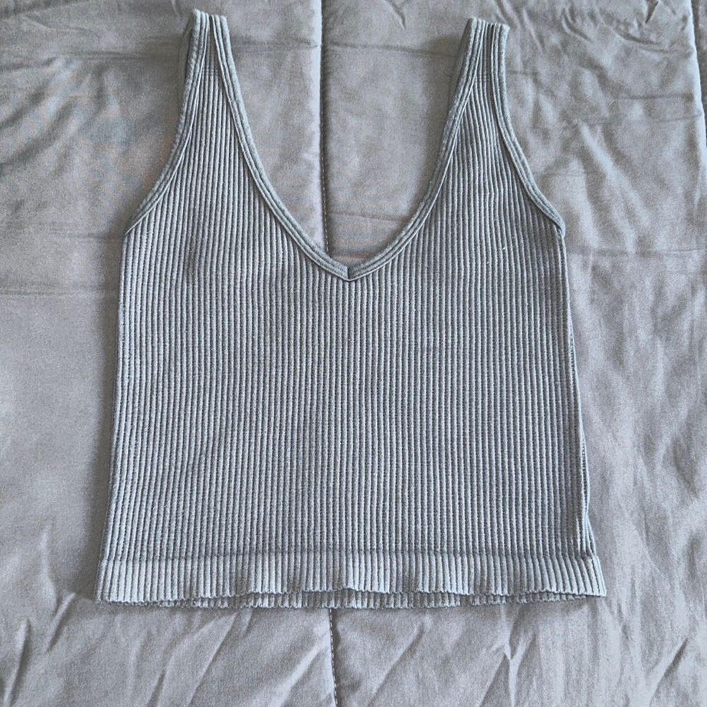Small - XS, gray dynamic crop tank